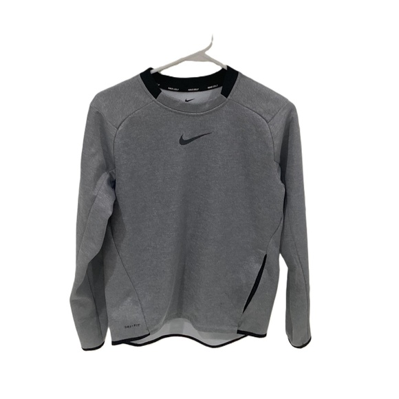 Nike Other - Nike Golf Gray‎ Men's Dri-Fit Crew Neck Long-Sleeve Shirt Small